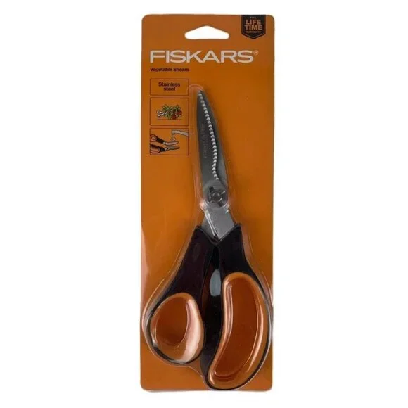 Fiskars Herb & Veggie Shears Soft Grip Stainless Steel Kitchen Garden Scissors - Picture 2 of 6